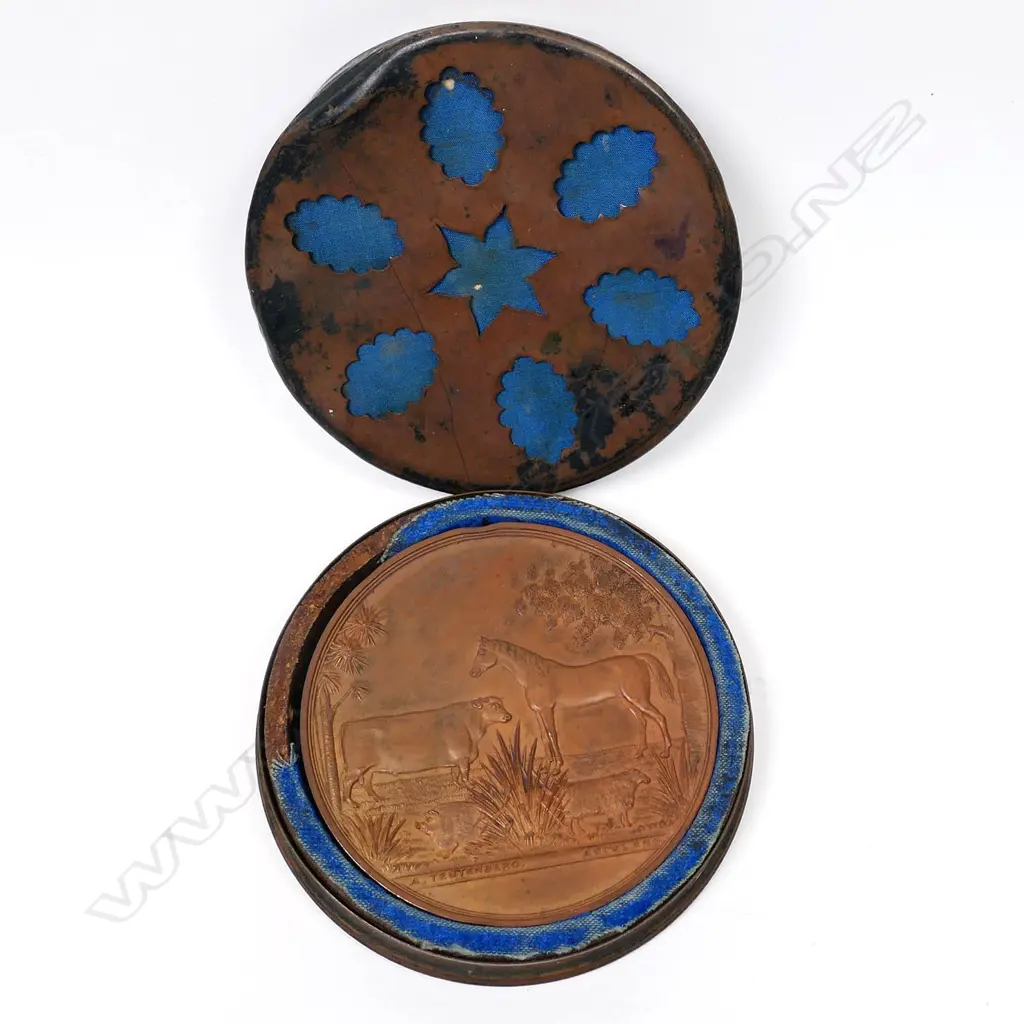 Anton Teutenberg Waikato A & P bronze medal 1876, Image 1++